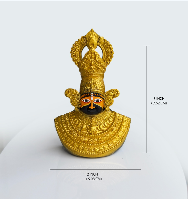 Golden Dash Idol – Premium Car Dashboard Decor